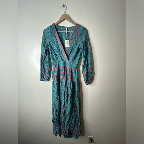 RAGA by Anthropologie Split Front Geometric Maxi Dress - Picture 4 of 14